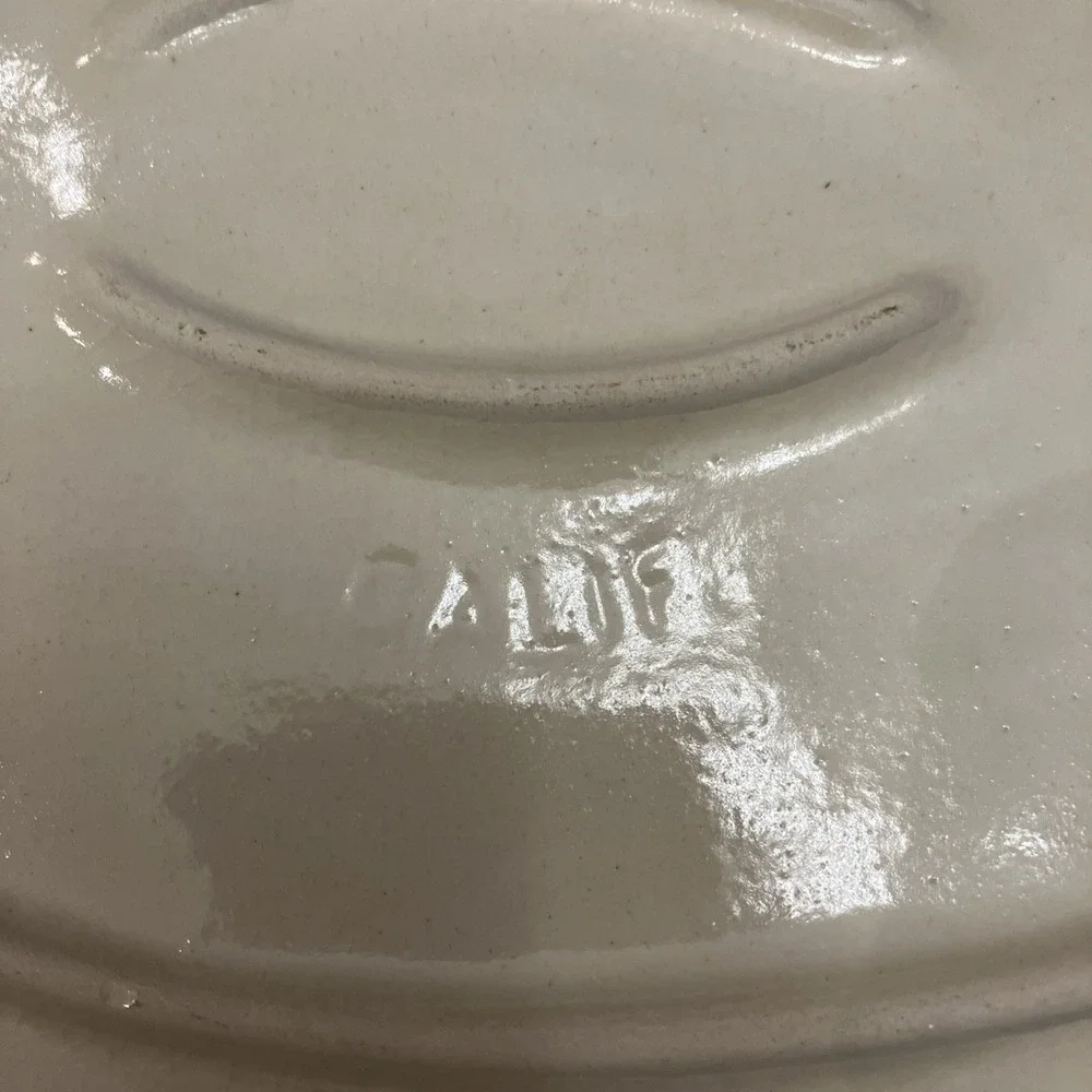 Vintage California Pottery Turkey Platter 18